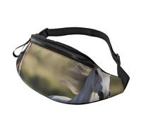 Marsupio con stampa di cavalli da corsa per uomo e donna, accessorio da viaggio leggero per escursionismo, ciclismo, corsa