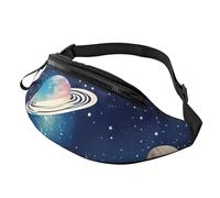 Marsupio con stampa di cielo stellato, universo, con stampa spaziale, unisex, elegante, da viaggio, per escursionismo, ciclismo e corsa