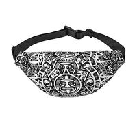 Marsupio con stampa di faro, unisex, alla moda, con cinghia regolabile, per viaggi e corsa, Fine Maya del Mondo, Taglia unica