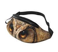 Marsupio con stampa di gufi, unisex, elegante, comodo da viaggio, per escursionismo, ciclismo e corsa