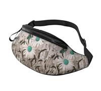 Marsupio con stampa di margherite, unisex, leggero ed elegante, per viaggi, escursionismo, ciclismo, corsa