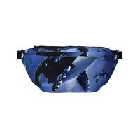 Marsupio con stampa di orche assassine, regolabile, leggero, da viaggio, per passeggiate, ciclismo, escursionismo, viaggi