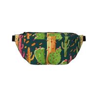 Marsupio con stampa di piante, regolabile, leggero, da viaggio, per passeggiate, ciclismo, escursionismo, viaggi