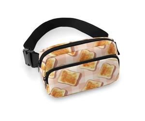 Marsupio con stampa di un simpatico brindisi, borsa a tracolla da donna, alla moda