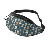 Marsupio con stampa di un simpatico cane Terrier, per donne e uomini, marsupio sportivo, per viaggi, escursionismo, corsa