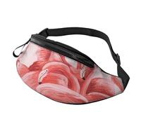 Marsupio con stampa fenicottero, unisex, leggero ed elegante, per viaggi, escursionismo, ciclismo, corsa