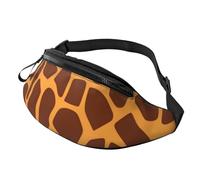 Marsupio con stampa giraffa per uomo e donna, impermeabile, sportivo, alla moda, borsa a tracolla con cinghia regolabile, grande borsa a tracolla per viaggi ed escursioni