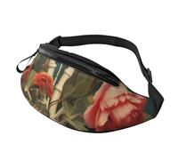 Marsupio con stampa leopardata per uomo e donna, borsa a tracolla regolabile, adatto per viaggi, escursionismo, escursionismo, corsa, Polmoni Cuore, Taglia unica