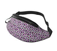 Marsupio con stampa leopardata rosa carino ed elegante per donne e uomini, marsupio sportivo, borsa da cintura per viaggi, escursionismo, corsa