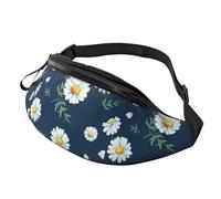 Marsupio con stampa margherita, unisex, leggero ed elegante, per viaggi, escursionismo, ciclismo, corsa