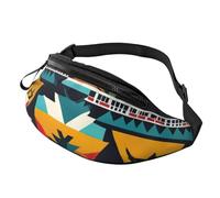 Marsupio con stampa nativa americana, unisex, elegante, comodo da viaggio, per escursionismo, ciclismo e corsa