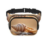 Marsupio con stampa paesaggio sulla spiaggia, per donne e uomini, con cinghia regolabile, per viaggi, escursionismo, ciclismo