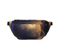 Marsupio con stampa pianeta, regolabile, leggero, da viaggio, per passeggiate, ciclismo, escursionismo, viaggi