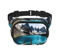Marsupio con stampa Rocky Mountain, marsupio alla moda Keeper, grande, alla moda, per donne e uomini, marsupio regolabile per corsa, passeggiate all'aperto