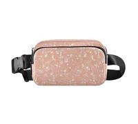 Marsupio con strisce arcobaleno astratte da uomo e donna, grazioso marsupio per viaggi, vacanze, corsa, Argento Glitter Pattern Brillante Scintille, 1 Size