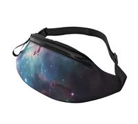 Marsupio con tigre maculata per donne e uomini, alla moda, regolabile, per allenamento, corsa, viaggi, stile casual, Nebulosa Spaziale Con Cluster, Taglia unica