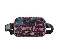 Marsupio con tracolla regolabile, da donna, da uomo, a tracolla, con fiori autunnali, peonie, anemone, cactus, grande capacità, da viaggio, per shopping, sport, lavoro, 17, 1 Size