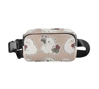 Marsupio con tracolla regolabile, per donne e uomini, borsa a tracolla per tutti i santi con gatti bohémien oro rosa, grande capacità, portafoglio da viaggio per shopping, sport, lavoro, 20, 1 Size