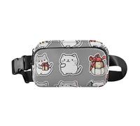 Marsupio con tracolla regolabile, per donne e uomini, borsa a tracolla per tutti i santi con gatti bohémien oro rosa, grande capacità, portafoglio da viaggio per shopping, sport, lavoro, 13, 1 Size