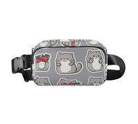 Marsupio con tracolla regolabile, per donne e uomini, borsa a tracolla per tutti i santi con gatti bohémien oro rosa, grande capacità, portafoglio da viaggio per shopping, sport, lavoro, 15, 1 Size