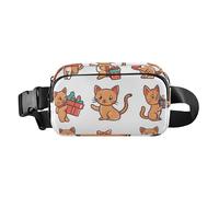 Marsupio con tracolla regolabile, per donne e uomini, borsa a tracolla per tutti i santi con gatti bohémien oro rosa, grande capacità, portafoglio da viaggio per shopping, sport, lavoro, 06, 1 Size