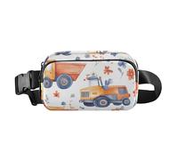 Marsupio con tracolla regolabile, per donne e uomini, per carnevale e martedì grasso, con fiori e monete, grande capacità, per shopping, sport, lavoro, 02, 1 Size