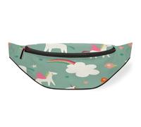 Marsupio con unicorni carini, per uomini, donne, bambini, ragazze, ragazzi, con unicorni magici, per sport, escursionismo, corsa, marsupio, Colore, M, Organizer per borse