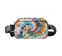 Marsupio con unicorni e ciambelle, tracolla regolabile, piccola borsa a tracolla da donna da viaggio, Colorato Tie-Dye Swirl, Taglia unica, Colorato Tie-dye Swirl
