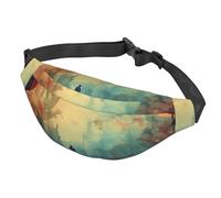 Marsupio con varie verdure e frutta, per donne e uomini, impermeabile, con cintura regolabile, casual, borsa a tracolla da viaggio, per sport, corsa, ciclismo, Ricordi, One Size