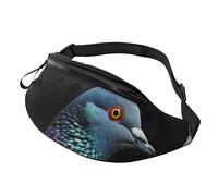 Marsupio con vista rurale al tramonto, per uomo e donna, alla moda, regolabile, per viaggi, sport, passeggiate, Piccione, Taglia unica