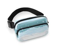 Marsupio da bagno con bolle di sapone per donne e uomini, marsupio per allenamento, corsa, viaggi, con cinghia regolabile