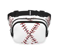 Marsupio da baseball in pizzo a doppio strato, sportivo, vintage, per uomo e donna, regolabile, per viaggi, escursionismo, corsa, ciclismo, festival