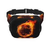 Marsupio da basket a doppio strato, per sport e palloni, unisex, regolabile, per viaggi, escursionismo, corsa, ciclismo, festival