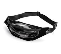 Marsupio da calcio nero per uomini e donne, marsupio ovunque con cinghia regolabile, piccolo marsupio per viaggi, passeggiate, corsa, escursionismo, ciclismo