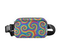 Marsupio da cintura colorato a spirale borse a tracolla per le donne cinghia regolabile mini ovunque marsupio per allenamento corsa