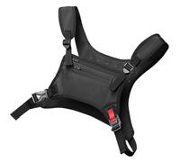 Marsupio da corsa, 47 x 42 cm, versatile, materiale resistente all'acqua, capacità di archiviazione extra, design ergonomico per allenamenti, ciclismo, escursionismo, Nero , Refer to description,