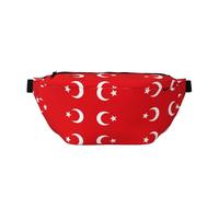 Marsupio da corsa alla moda con bandiera della Turchia, leggero e confortevole, adatto per viaggi, shopping, ciclismo e fitness