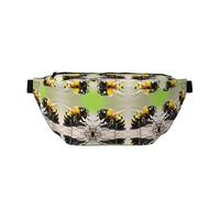 Marsupio da corsa alla moda con piccole api, leggero e confortevole, adatto per viaggi, shopping, ciclismo e fitness