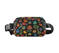 Marsupio da corsa alla moda per donna d'affari insetto Bug Forestland Marsupio con cinghia regolabile piccola per viaggi vacanze corsa