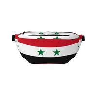 Marsupio da corsa con bandiera della Repubblica araba siriana, supporto per telefono senza rimbalzo, per palestra, borsa a tracolla impermeabile con cinghia regolabile