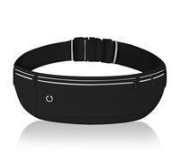 Marsupio da Corsa per Cellulare, Marsupio Running Impermeabile per Uomo e Donna, Cintura Jogging per Sportivo, Camminata, Escursioni, Fitness, Viaggi, Nero