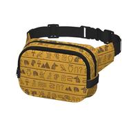 Marsupio da corsa per donne e uomini, a tracolla, marsupio, con rune piramidali egiziane