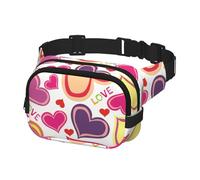 Marsupio da corsa per donne e uomini, borsa a tracolla, marsupio con scritta "Happy Valentine's Day"