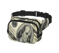 Marsupio da corsa per donne e uomini, borsa a tracolla, marsupio vintage con simbolo del dollaro, Multicolore, Taglia unica, Cintura per soldi