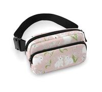 Marsupio da donna - Carino Coniglio Bianco Un Marsupio Borsa a Tracolla per Donna Moda Marsupio