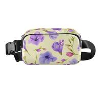 Marsupio da donna carino impermeabile grande marsupio floreale petali gialli marsupio per gli uomini, petali floreali gialli, 20,3 x 13,5 x 5,8 cm, divertente carino, petali floreali gialli, 20,3 x