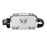 Marsupio da donna carino impermeabile marsupio carino panda a pois bianco marsupio per le donne, carino panda a pois bianco, 20,3 x 13,5 x 5,8 cm, divertente, carino, panda bianco a pois, 20,3 x 13,5