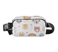 Marsupio da donna carino impermeabile marsupio marsupio carino facce carine bianco tracolla in vita, facce carine bianco 1, 20,3 x 13,5 x 5,8 cm, divertente carino, facce carine bianche 1, 20,3 x 13,5