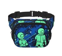 Marsupio da donna che si illumina al buio, impermeabile, regolabile, alla moda, casual, a tracolla, per corsa, allenamento, escursionismo, viaggi, nero, taglia unica, Nero , Taglia unica