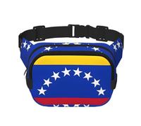 Marsupio da donna con bandiera del Venezuela, impermeabile, regolabile, alla moda, casual, a tracolla, per corsa, allenamento, escursionismo, viaggi, nero, taglia unica, Nero , Taglia unica